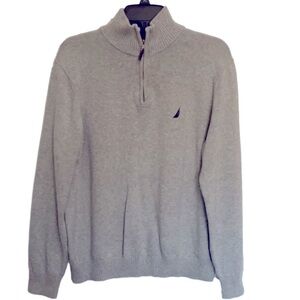 NAUTICA Ribbed Mock Turtleneck Sweater